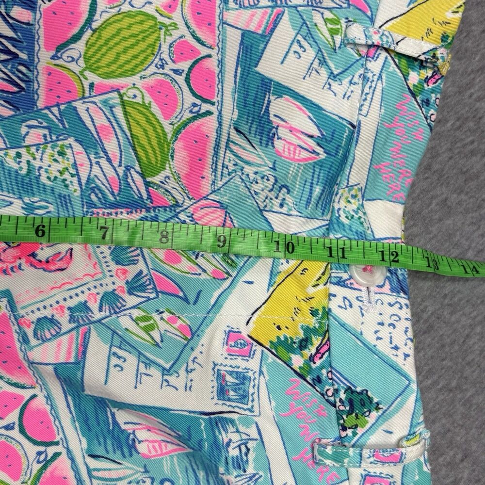Lilly Pulitzer Mens Beaumont Shorts 38 Coastal Novelty Print Flamingo Beach - Picture 12 of 15